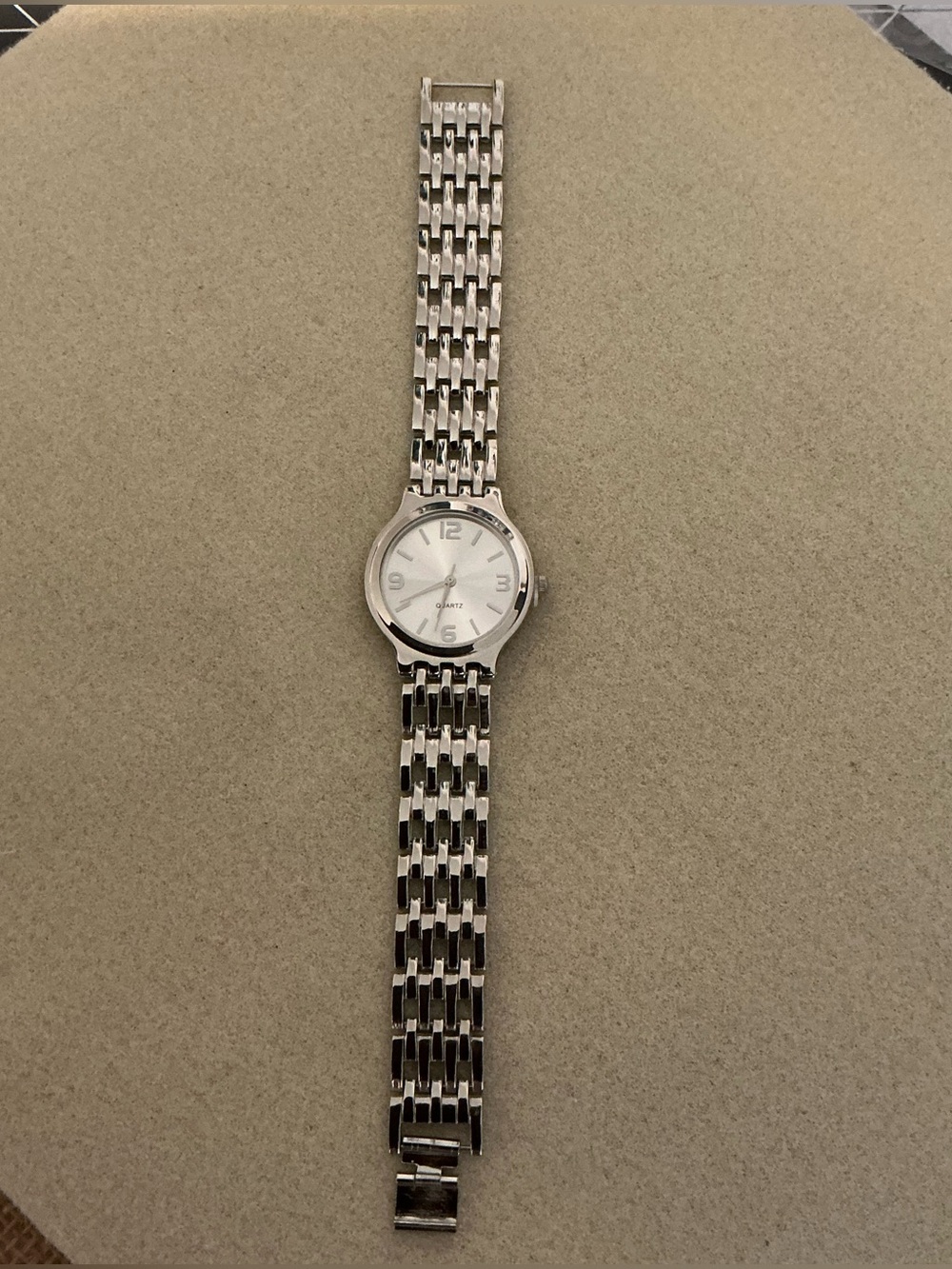 Classic Silver Men's Stainless Steel Watch - 9”